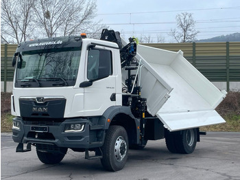 Új Billenőplatós teherautó, Darus autó MAN TGM 18.320 4x4 Euro6e Hiab X-HiDuo 138DS-3: 4 kép.