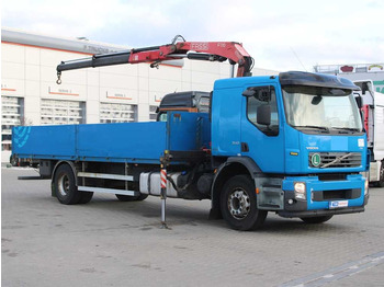 Platós teherautó, Darus autó Volvo FE S 340 42R, EURO 5, CRANE FASSI F110A.22: 2 kép.