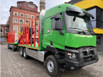 RENAULT Gama K  520 6x4  zabudowa  platforma 3 osiowa z żurawiem lízing RENAULT Gama K  520 6x4  zabudowa  platforma 3 osiowa z żurawiem: 2 kép.