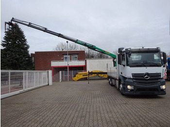 Platós teherautó Mercedes-Benz 2543 Antos Baustoff +PK 26001  bis 20 m Auslage: 5 kép.