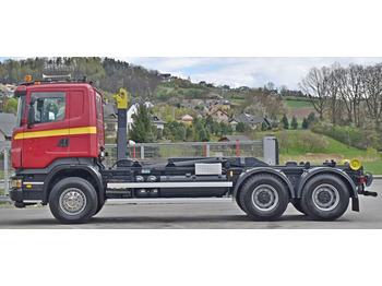 Horgos rakodó teherautó Scania R 420 Abrollkipper *6x4* Top Zustand !: 5 kép.