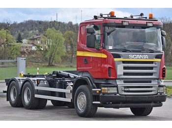 Horgos rakodó teherautó Scania R 420 Abrollkipper *6x4* Top Zustand !: 3 kép.