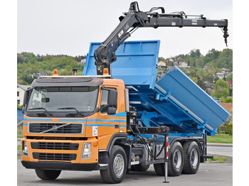 Darus autó, Billenőplatós teherautó Volvo FM 400 Kipper 5,20m*HIAB 144 ES-3 HIDUO/FUNK*6x4: 3 kép.