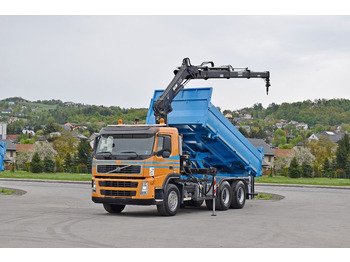 Darus autó, Billenőplatós teherautó Volvo FM 400 Kipper 5,20m*HIAB 144 ES-3 HIDUO/FUNK*6x4: 2 kép.