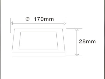 Építőipari berendezések Unused 80 xLED Panel Surface mounted 12W - LED SMD - square - 3000K (warm white) - 960 Lumens - Dimensions: 160mm x 28mm - (AC220-240V) 50/60 Hz - Driver included - IP20 - Lifetime: 30.000 hours - Bea: 3 kép.