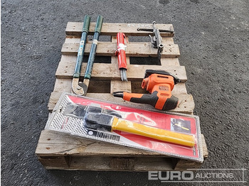 Építőipari berendezések Black&Decker Electric Sander, Bolt Cutter, Steering Wheel Blocker, Clamp, Pneumatic Paint & Rust Cleaner Attachment: 3 kép.