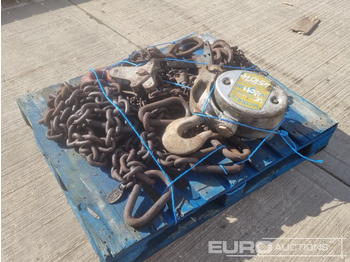 Anyagmozgató gép Lifting Block, Various Size Lifting Chains, Lifting Attachments: 5 kép.