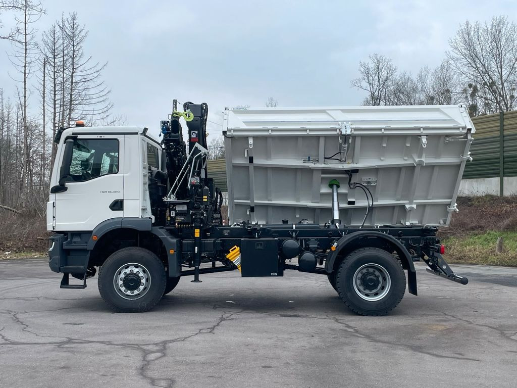 Új Billenőplatós teherautó, Darus autó MAN TGM 18.320 4x4 Euro6e Hiab X-HiDuo 138DS-3: 21 kép.