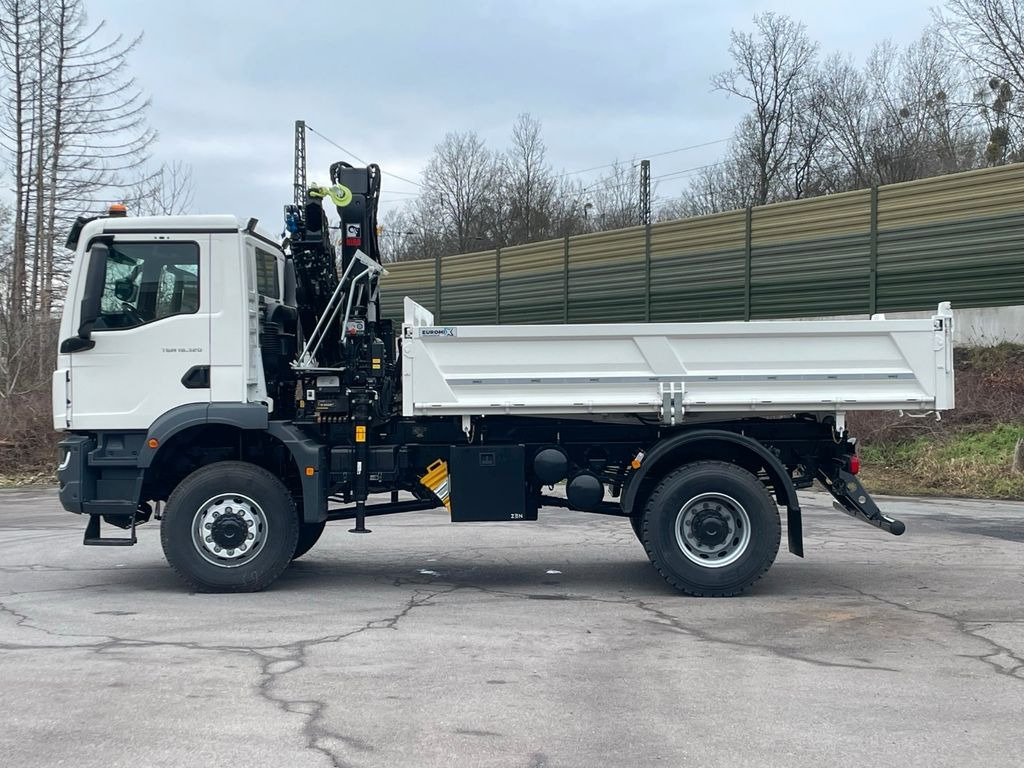 Új Billenőplatós teherautó, Darus autó MAN TGM 18.320 4x4 Euro6e Hiab X-HiDuo 138DS-3: 7 kép.