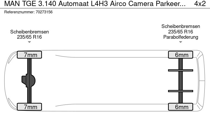 Furgon MAN TGE 3.140 Automaat L4H3 Airco Camera Parkeersensoren L3H2 14m3 Airco: 20 kép.