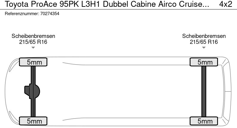 Kis furgon Toyota ProAce 95pk L3H1 Dubbel Cabine Airco Cruise Doka Mixto 4m3 Airco Dubbel cabine Cruise control: 17 kép.