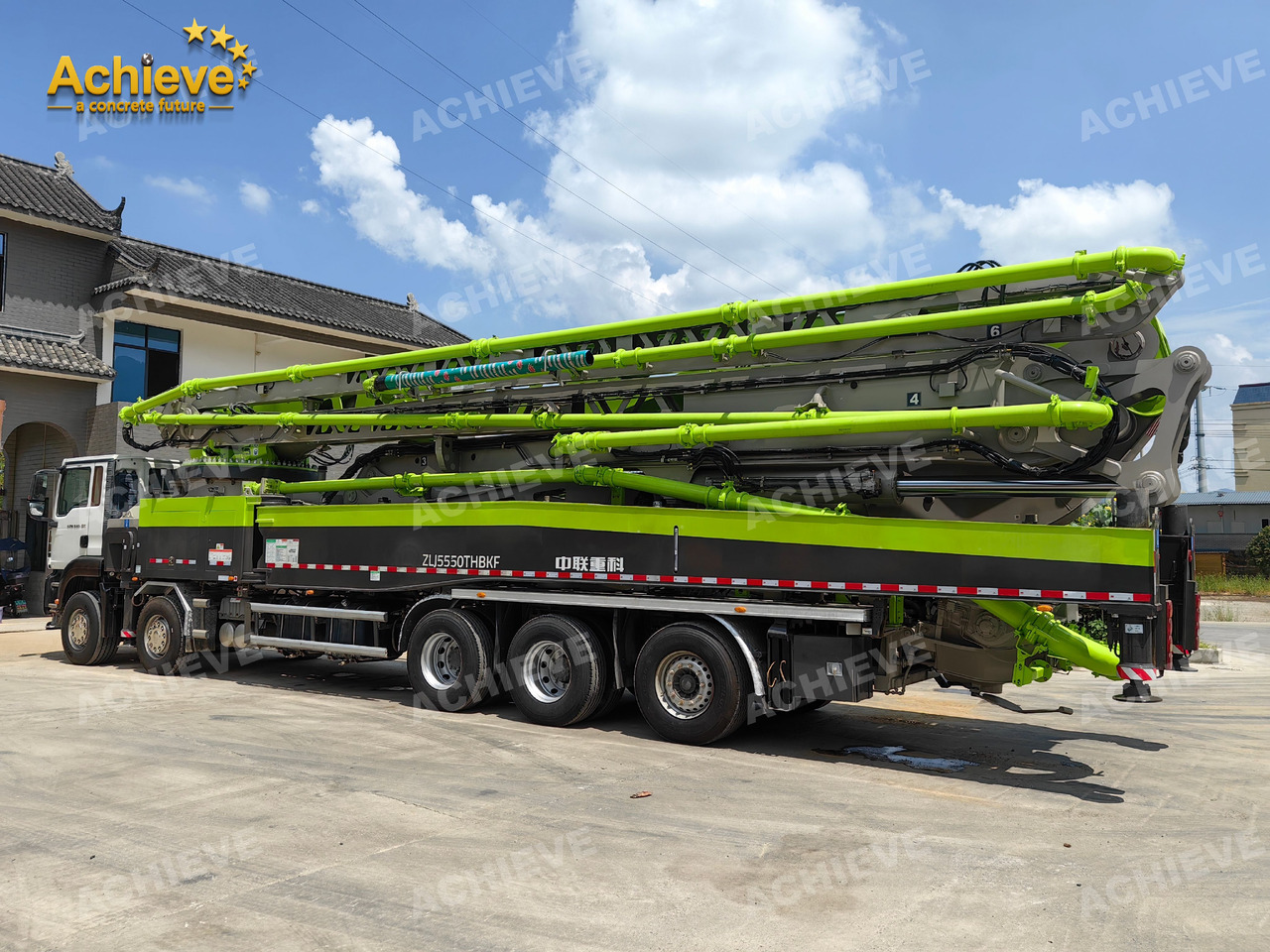 Betonpumpa Zoomlion Zoomlion 70M 70X-6RZ  Concrete pump truck ACTROS 4141 【ACHIEVE】TOP CONDITION!!!: 10 kép.