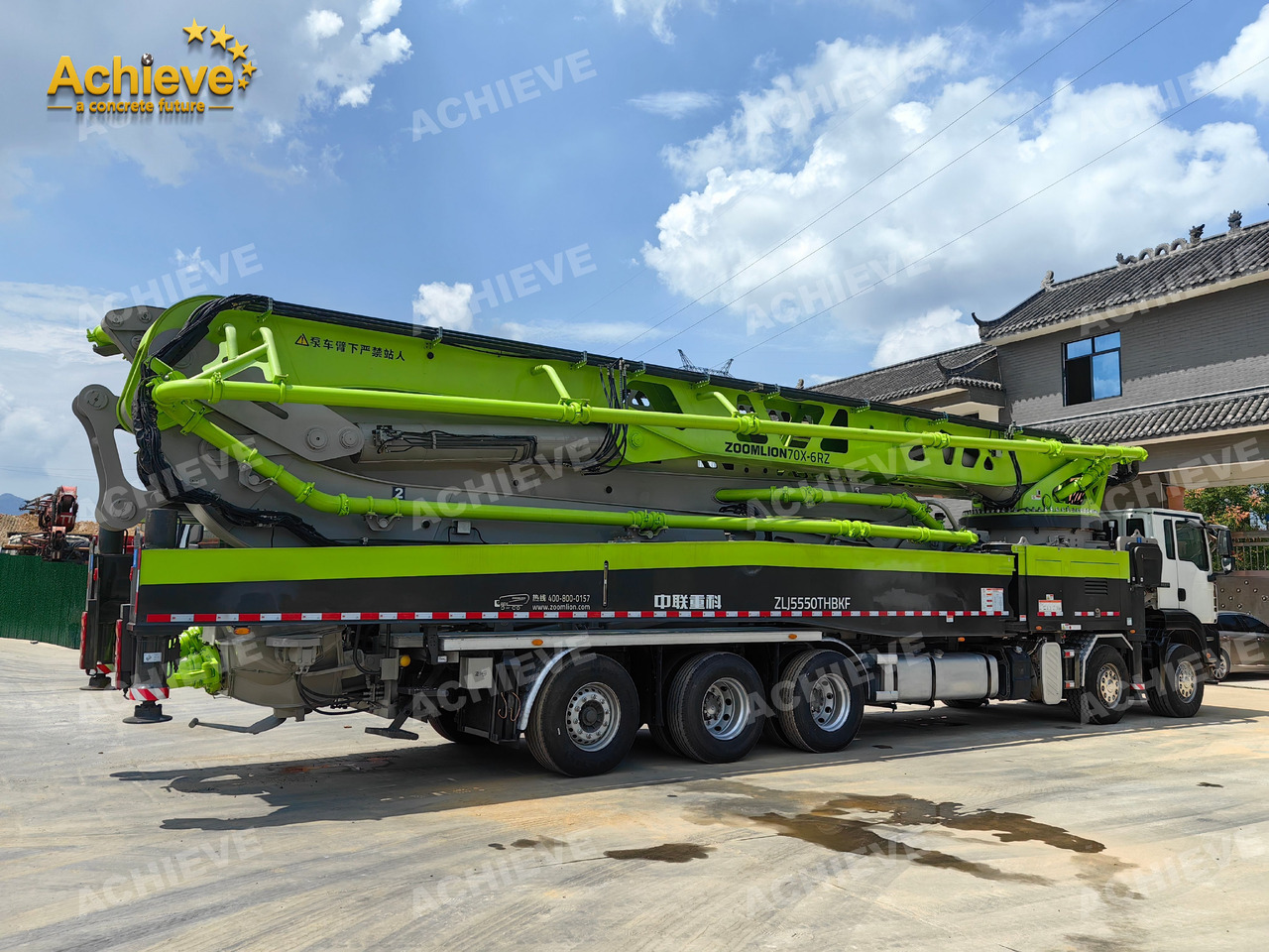 Betonpumpa Zoomlion Zoomlion 70M 70X-6RZ  Concrete pump truck ACTROS 4141 【ACHIEVE】TOP CONDITION!!!: 6 kép.