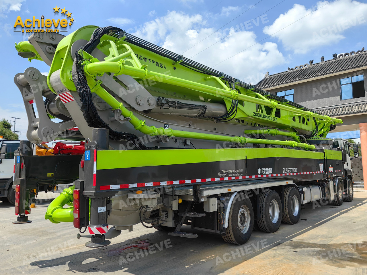 Betonpumpa Zoomlion Zoomlion 70M 70X-6RZ  Concrete pump truck ACTROS 4141 【ACHIEVE】TOP CONDITION!!!: 7 kép.