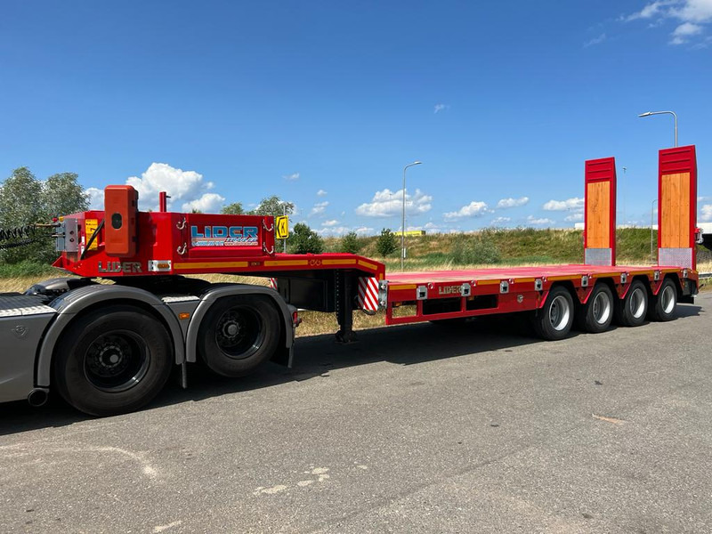 Új Félpótkocsi mélybölcsős Lider Quad/A 80 Ton 3 meter Quad/A Low Loader New: 1 kép.