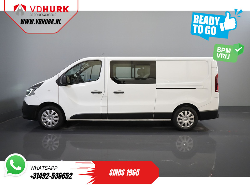 Kis furgon, Duplakabinos kisteherautó Renault Trafic 2.0 dCi 120 pk L2 DC Dubbel Cabine BPM VRIJ! Ready2Go LED/ 2x Schuifdeur/ Navi/ Carplay/ Climate/ Camera/ PDC/ Cruise/ Trekhaak/: 9 kép.