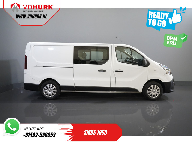 Kis furgon, Duplakabinos kisteherautó Renault Trafic 2.0 dCi 120 pk L2 DC Dubbel Cabine BPM VRIJ! Ready2Go LED/ 2x Schuifdeur/ Navi/ Carplay/ Climate/ Camera/ PDC/ Cruise/ Trekhaak/: 10 kép.