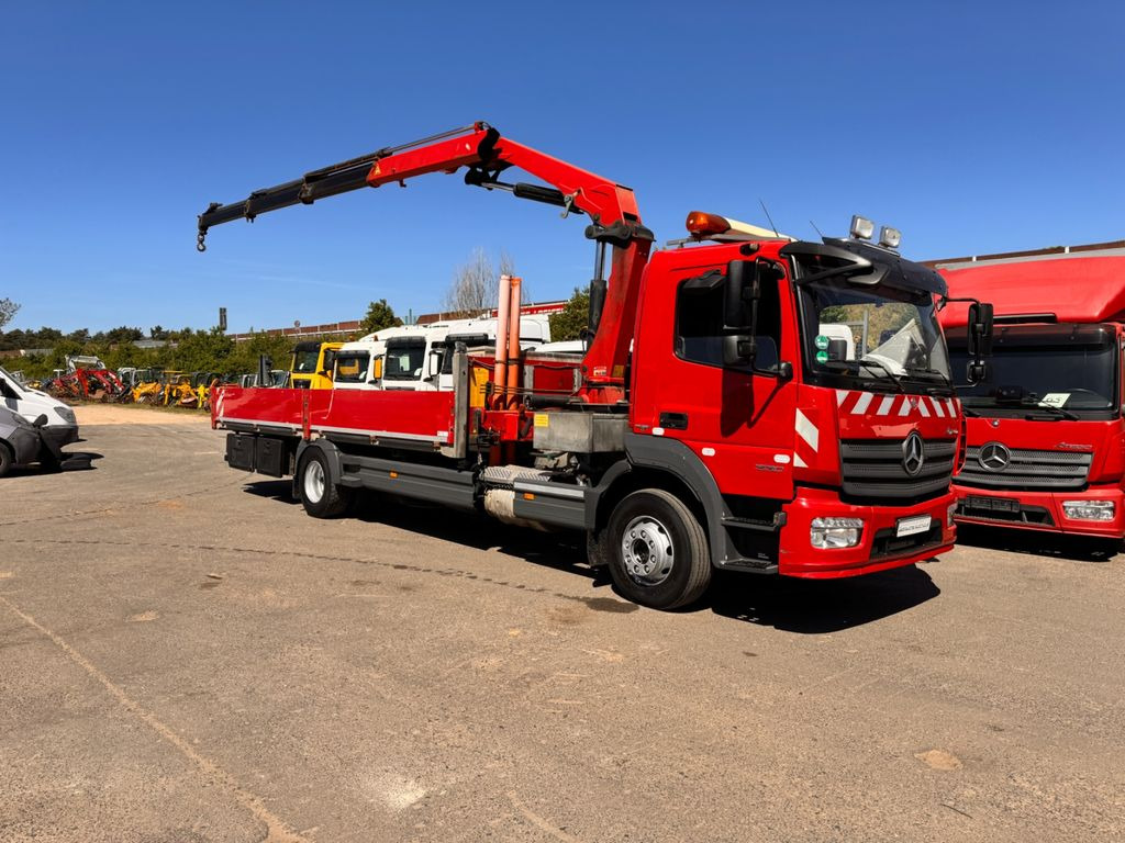 Platós teherautó, Darus autó Mercedes-Benz Atego 1530 mit Kran: 9 kép.