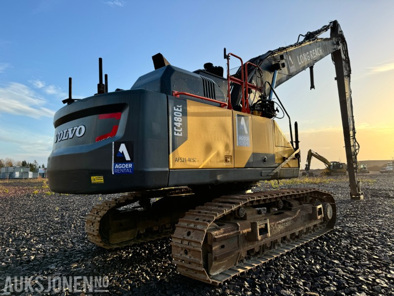 Kotrógép 2017 Volvo EC480 ELR long reach 19 meter med AMV bortårn, GPS, Radiostyring: 10 kép.