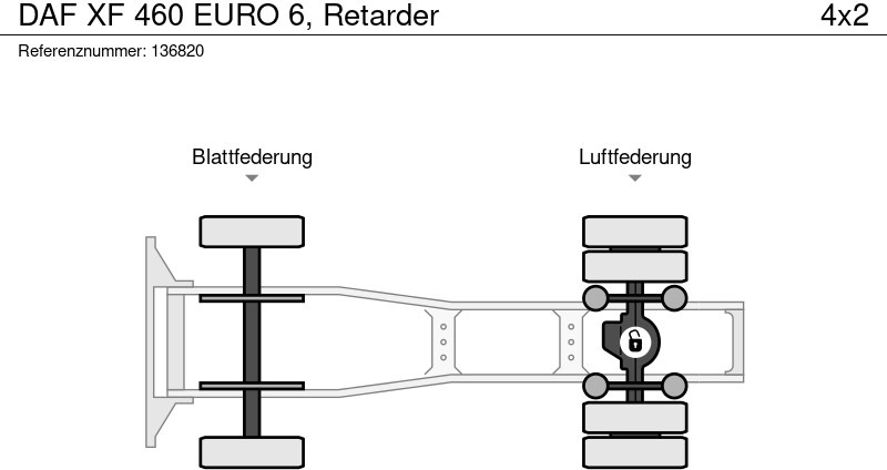 Nyergesvontató DAF XF 460 EURO 6, Retarder: 13 kép.