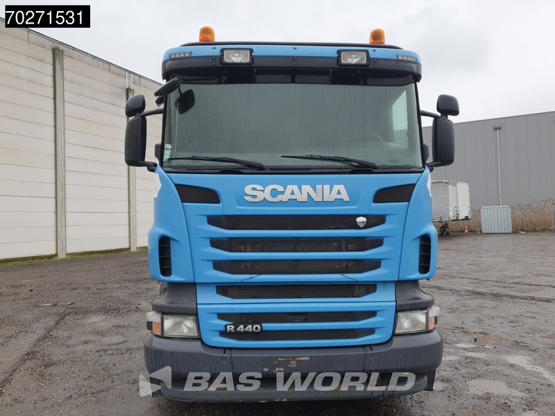 Platós teherautó, Darus autó Scania R440 6X2 Palfinger PK16001 Crane Kran Lift+Lenkachse Euro 5: 12 kép.