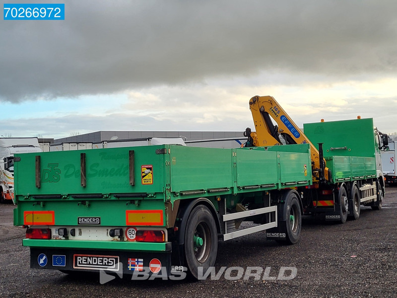 Platós teherautó, Darus autó Volvo FH 400 6X2 Effer 165.00/2S kran Crane Lift+Lenkachse Euro 4: 14 kép.