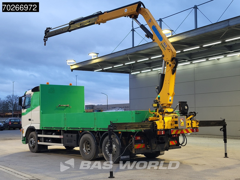 Platós teherautó, Darus autó Volvo FH 400 6X2 Effer 165.00/2S kran Crane Lift+Lenkachse Euro 4: 7 kép.