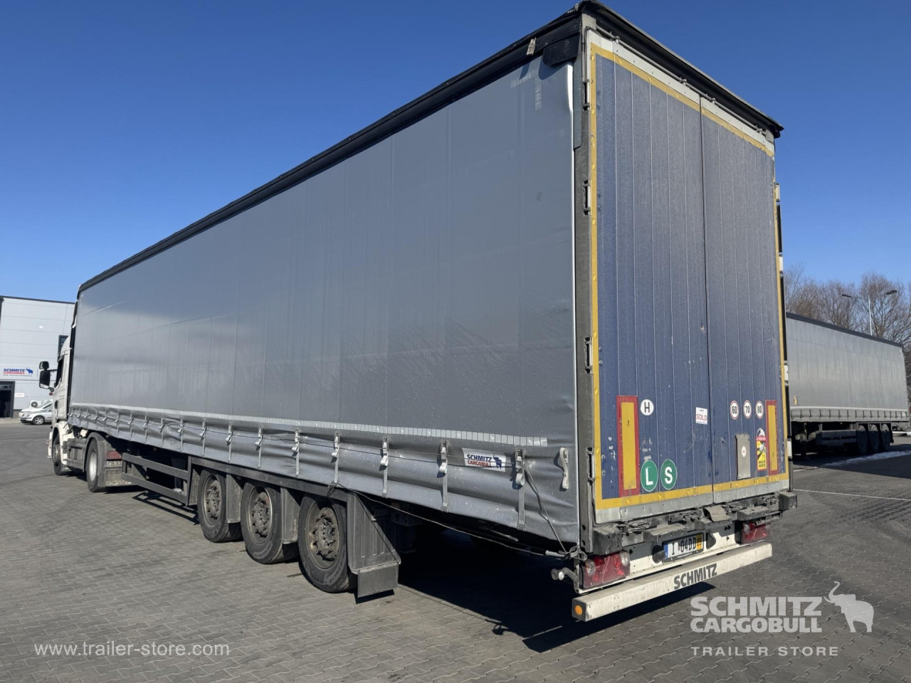 Ponyvás félpótkocsi SCHMITZ Curtainsider Mega: 6 kép.