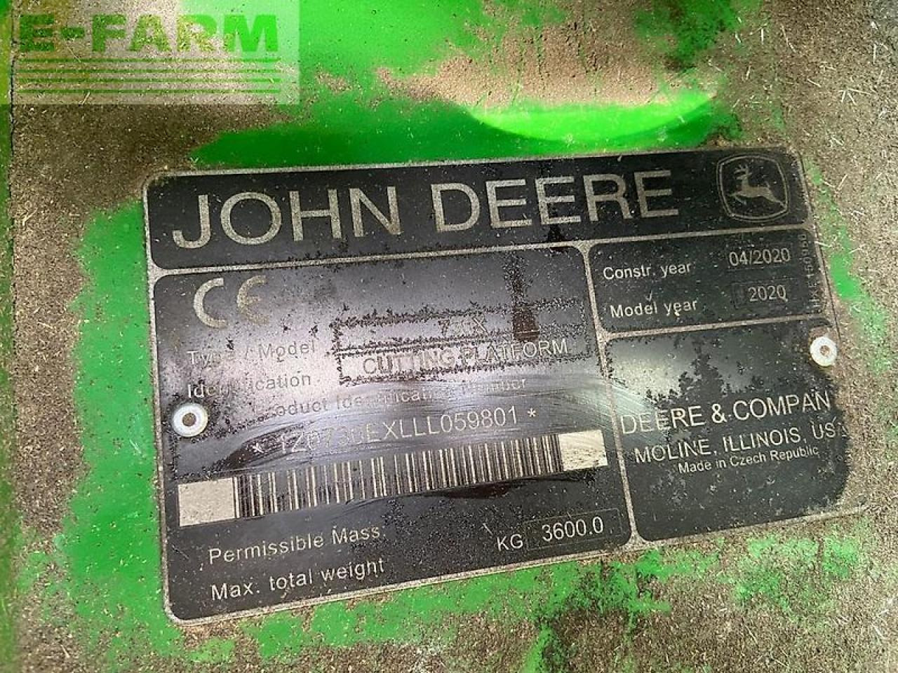 Kombájn John Deere t670 my20: 21 kép.