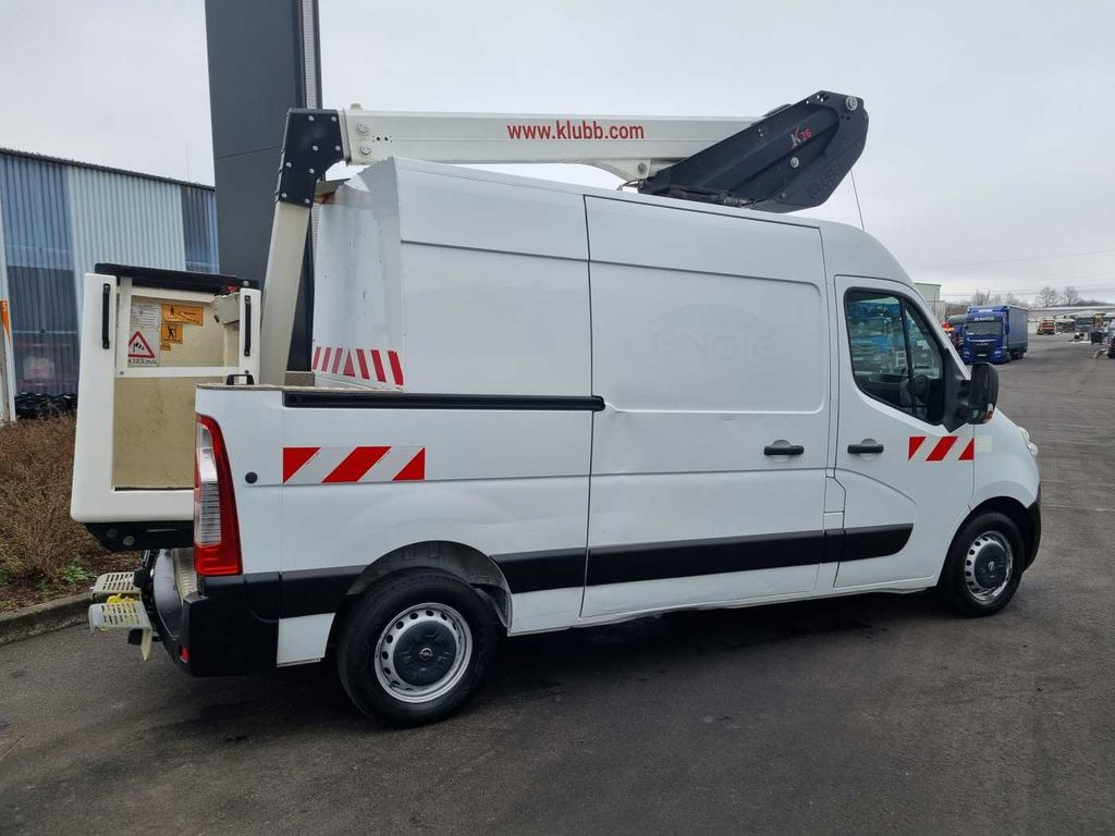 Emelőkosaras teherautó, Kisteherautó Opel Movano 2.3 CDTI / KLUBB K26, 12m: 6 kép.